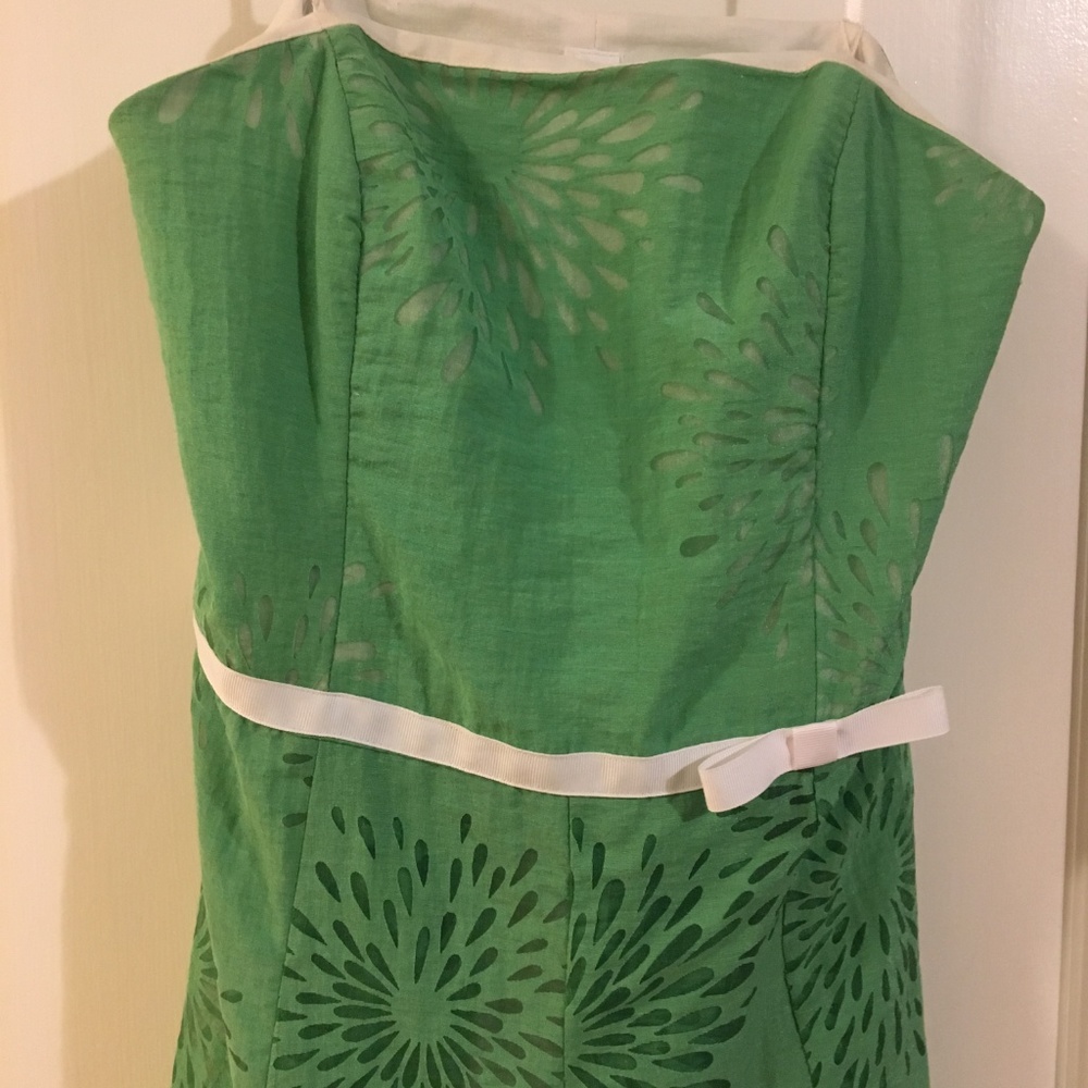 Nell Couture Green Strapless dress (size 4) - Picture 5 of 6